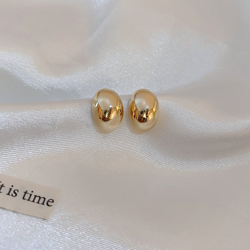 Sterling Silver Metal Earrings - Premium Minimalist Luxury Studs