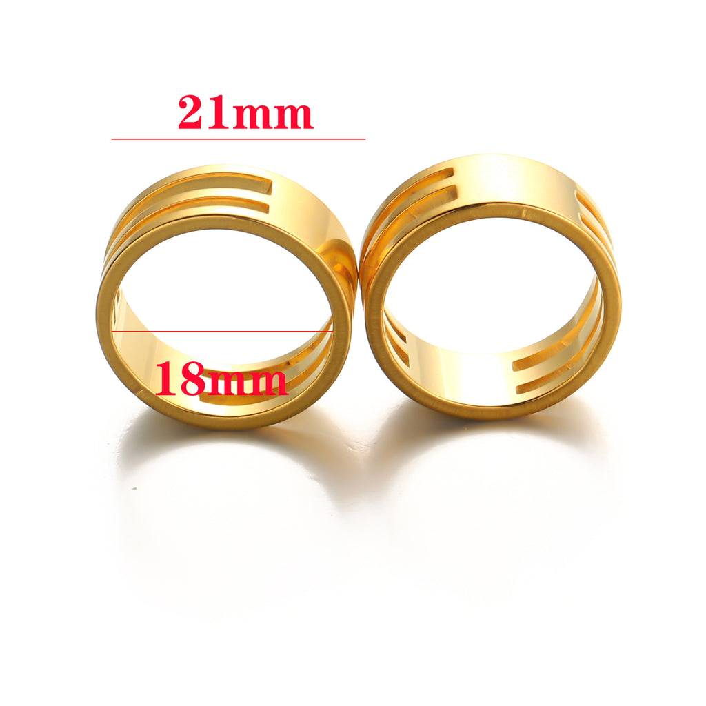 Stainless steel handmade ring ring empty holder open ring closed single ring opener DIY jewelry tools ring ring accessories