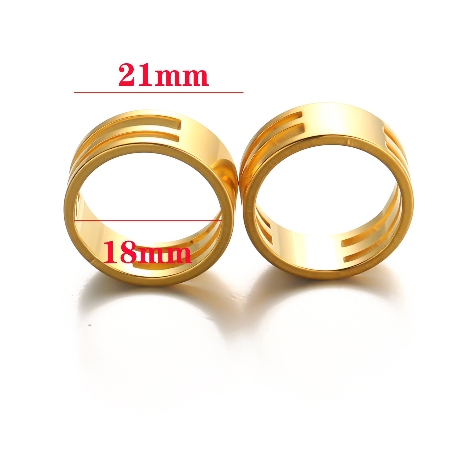 Stainless steel handmade ring ring empty holder open ring closed single ring opener DIY jewelry tools ring ring accessories