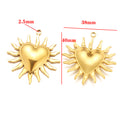 Stainless steel gold sunflower retro pendant DIY handmade accessories pendant non-fading necklace bracelet pendant