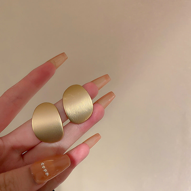 Sterling Silver Metal Earrings - Premium Minimalist Luxury Studs