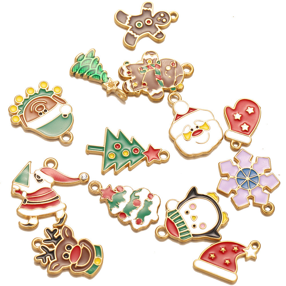 European and American stainless steel pendant furnace Christmas series accessories pendant DIY jewelry accessories small pendant bracelet pendant