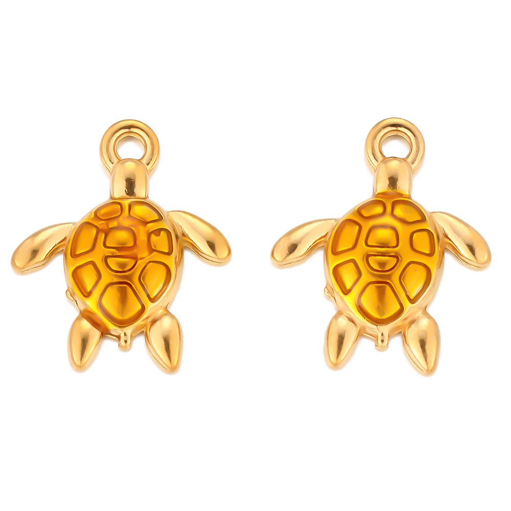 Stainless steel turtle pendant DIY jewelry accessories handmade pendant bracelet necklace beaded pendant turtle pendant