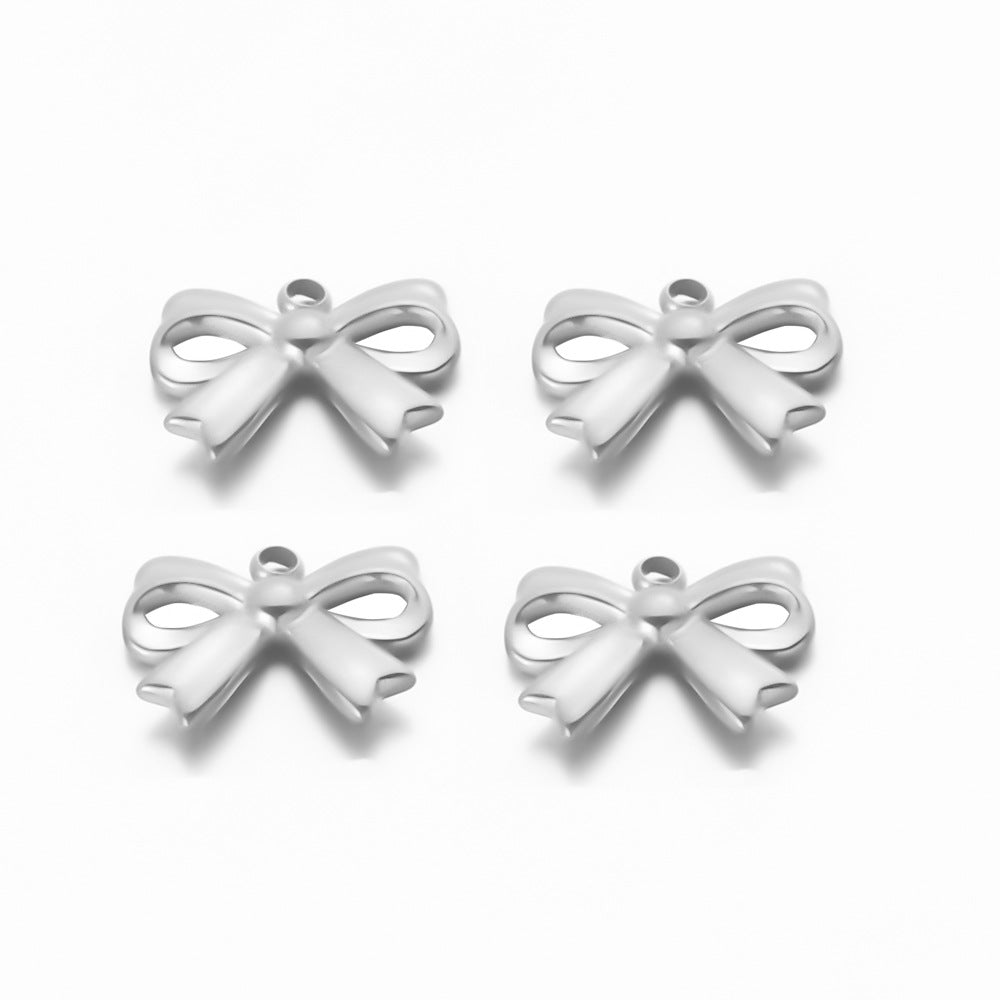 Stainless steel butterfly pendant DIY handmade accessories pendant bracelet necklace pendant pendant collarbone chain pendant accessories