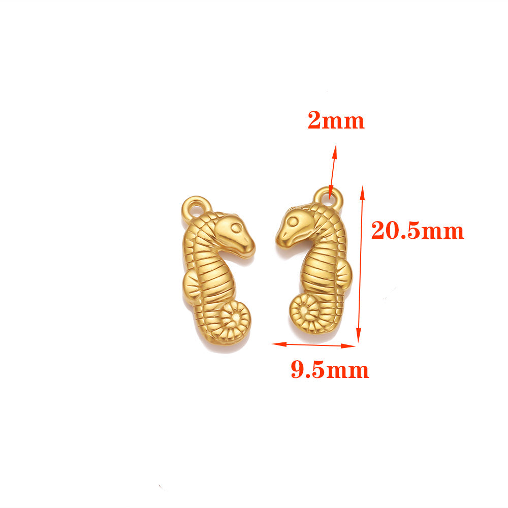 Stainless Steel Vacuum Ocean Series Pendant Conch Star European and American Pendant Pendant Accessories Starfish Pendant Pendant