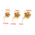 Stainless steel vacuum rose pendant DIY jewelry accessories pendant pendant handmade beaded necklace bracelet