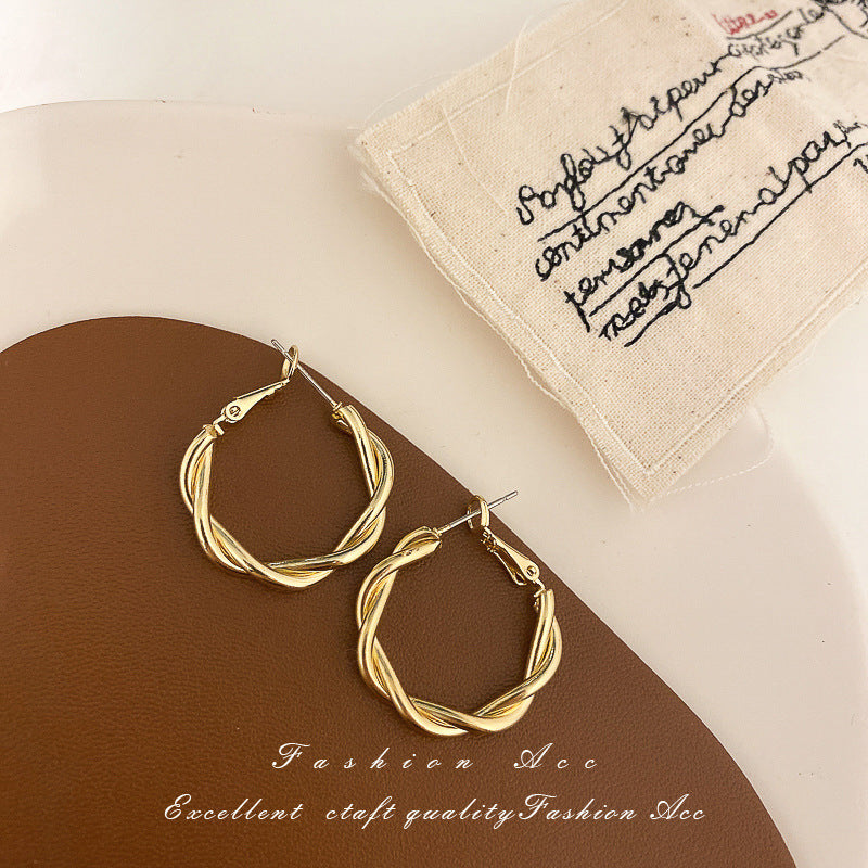 Sterling Silver Metal Earrings - Premium Minimalist Luxury Studs