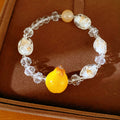 Glass beaded pear bracelet light luxury niche high-end bracelet pastoral temperament fashion vacation accessories jewelry