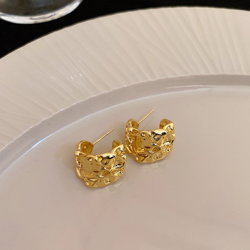 Sterling Silver Metal Earrings - Premium Minimalist Luxury Studs