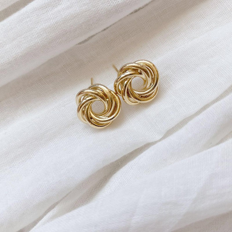 Sterling Silver Metal Earrings - Premium Minimalist Luxury Studs