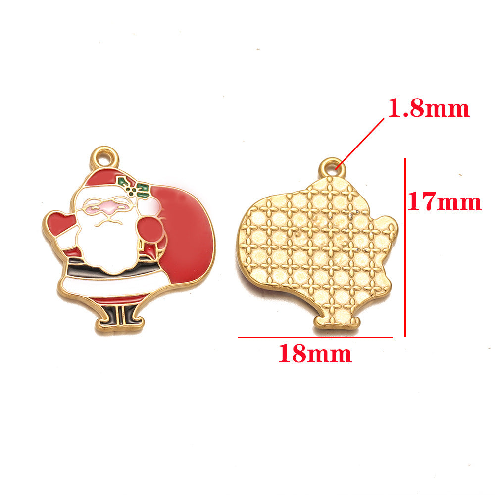 European and American stainless steel pendant furnace Christmas series accessories pendant DIY jewelry accessories small pendant bracelet pendant