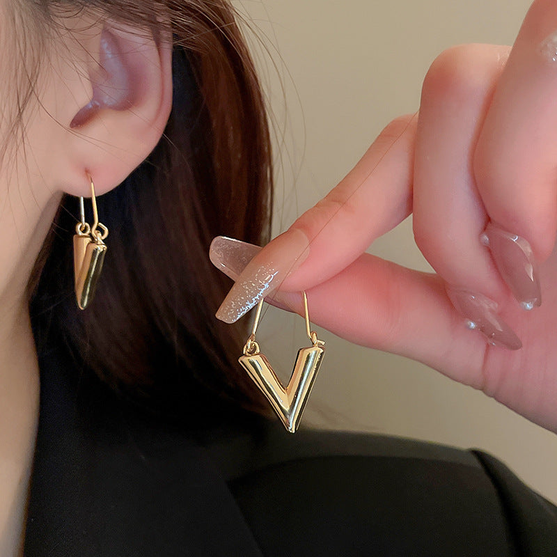 Sterling Silver Metal Earrings - Premium Minimalist Luxury Studs