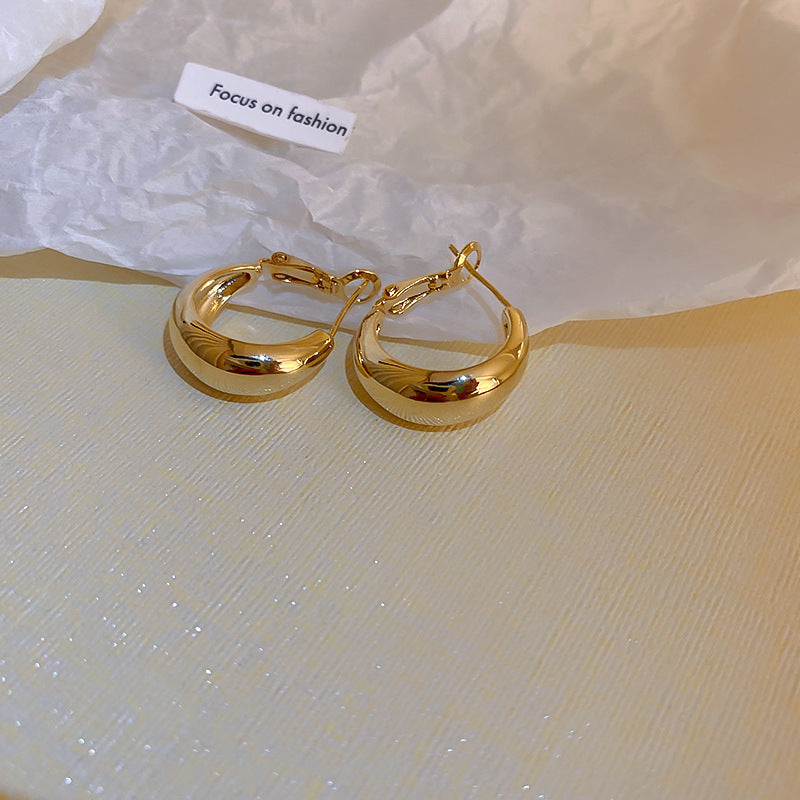 Sterling Silver Metal Earrings - Premium Minimalist Luxury Studs