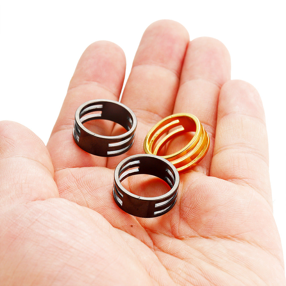 Stainless steel handmade ring ring empty holder open ring closed single ring opener DIY jewelry tools ring ring accessories