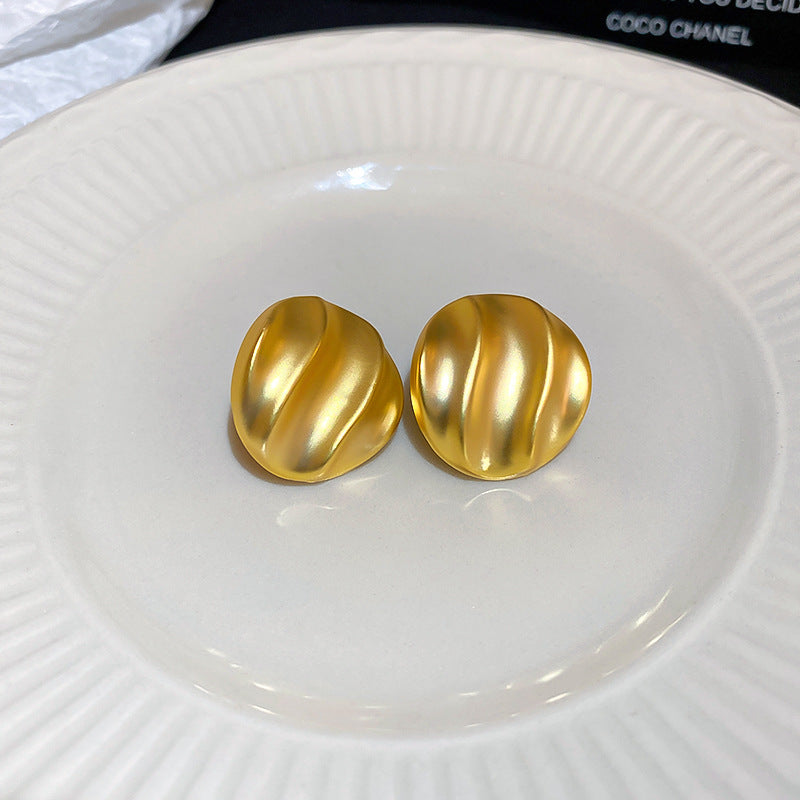 Sterling Silver Metal Earrings - Premium Minimalist Luxury Studs