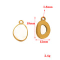 Stainless steel natural stone pendant DIY jewelry accessories pendant bracelet necklace handmade accessories pendant pendant accessories