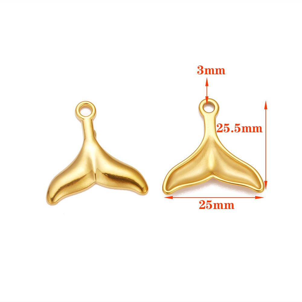 Stainless steel ocean series pendant pendant DIY jewelry accessories pendant necklace bracelet shell star pendant