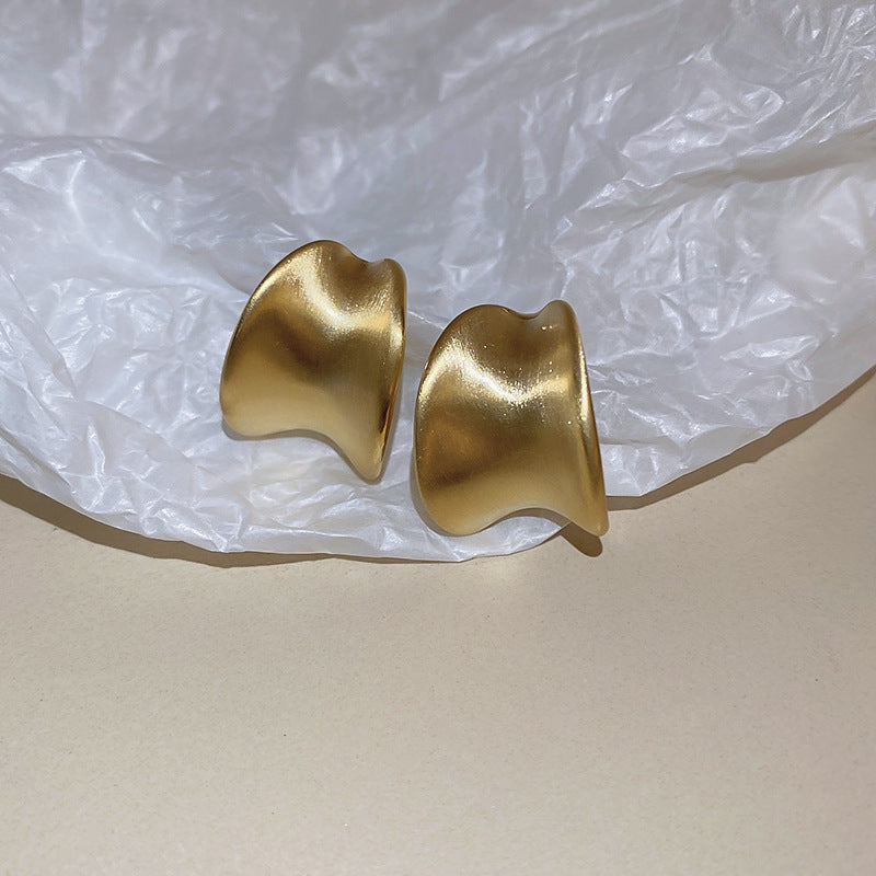 Sterling Silver Metal Earrings - Premium Minimalist Luxury Studs