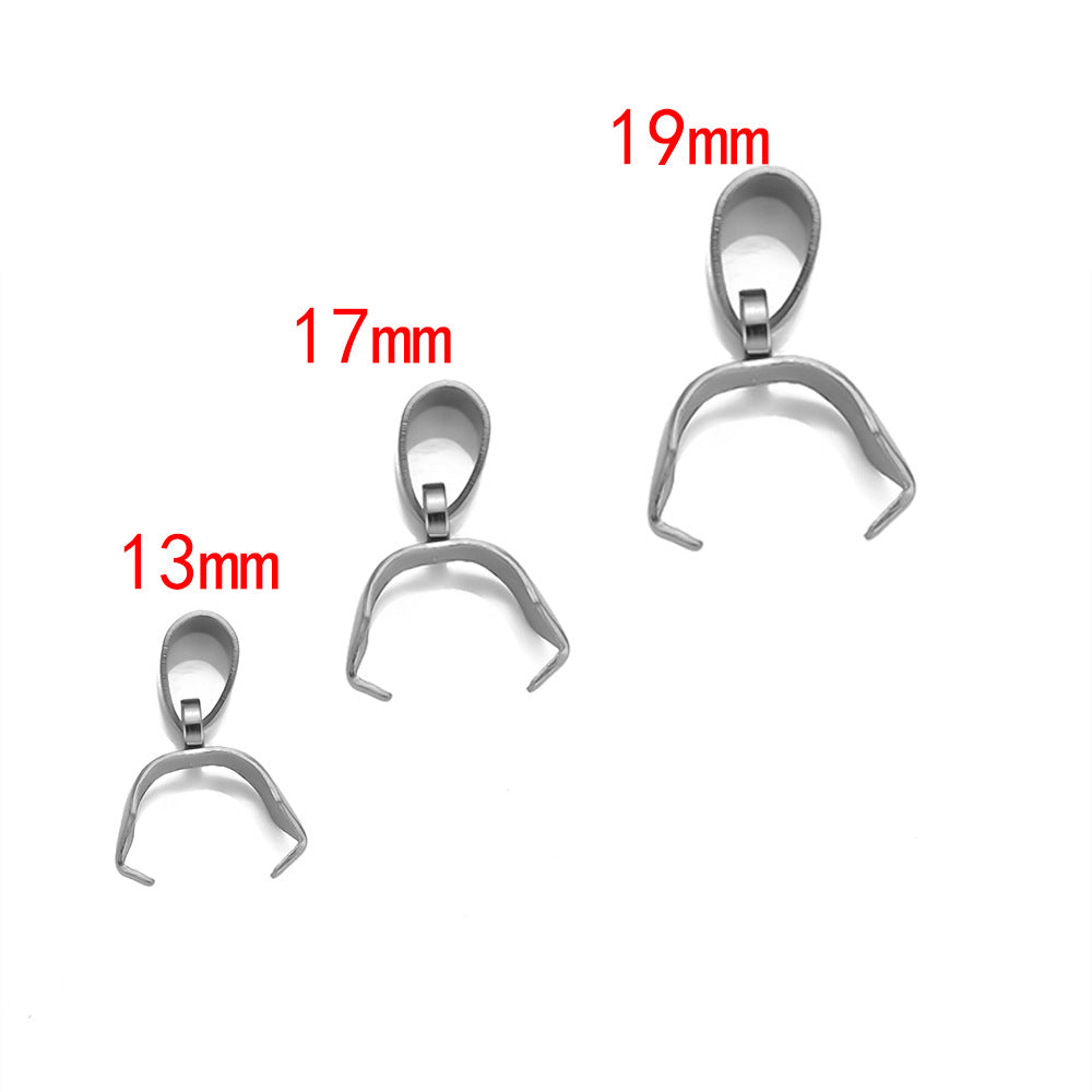 Stainless steel vacuum melon seed buckle pendant necklace bracelet DIY jewelry accessories melon seed buckle pendant
