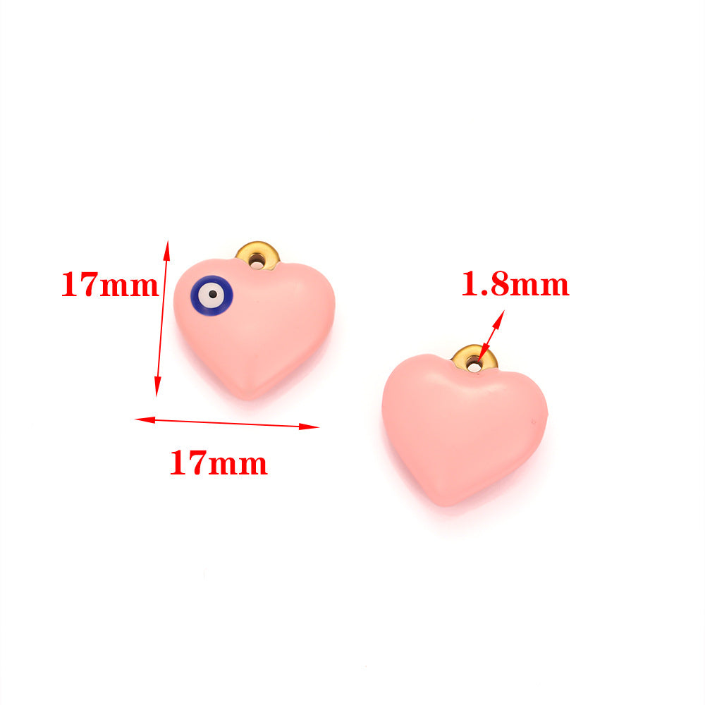 Vacuum plated pendant devil's eye fashion simple love pendant pendant pendant DIY jewelry accessories necklace pendant