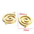 Stainless steel spiral mosquito coil pendant jewelry accessories DIY pendant bracelet necklace geometric pendant handmade accessories