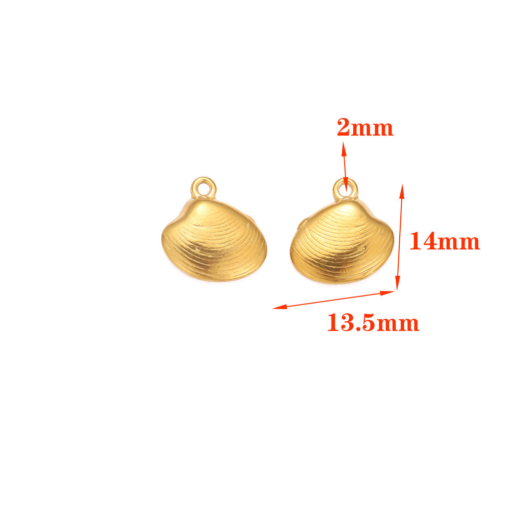 Stainless Steel Vacuum Ocean Series Pendant Conch Star European and American Pendant Pendant Accessories Starfish Pendant Pendant