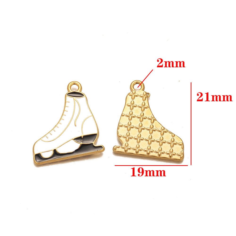 European and American stainless steel pendant furnace Christmas series accessories pendant DIY jewelry accessories small pendant bracelet pendant