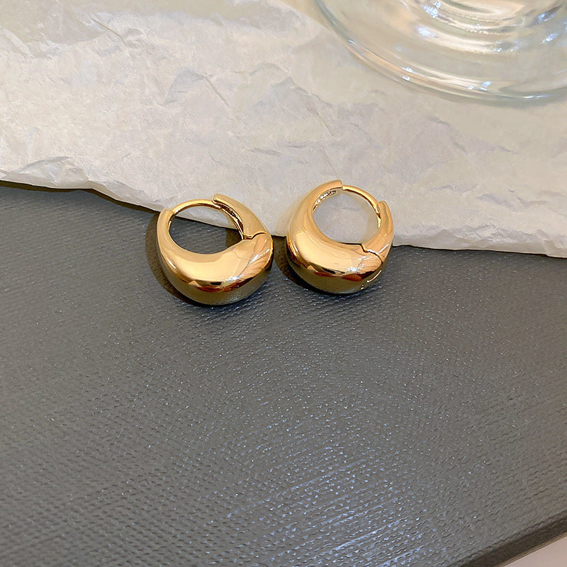Sterling Silver Metal Earrings - Premium Minimalist Luxury Studs