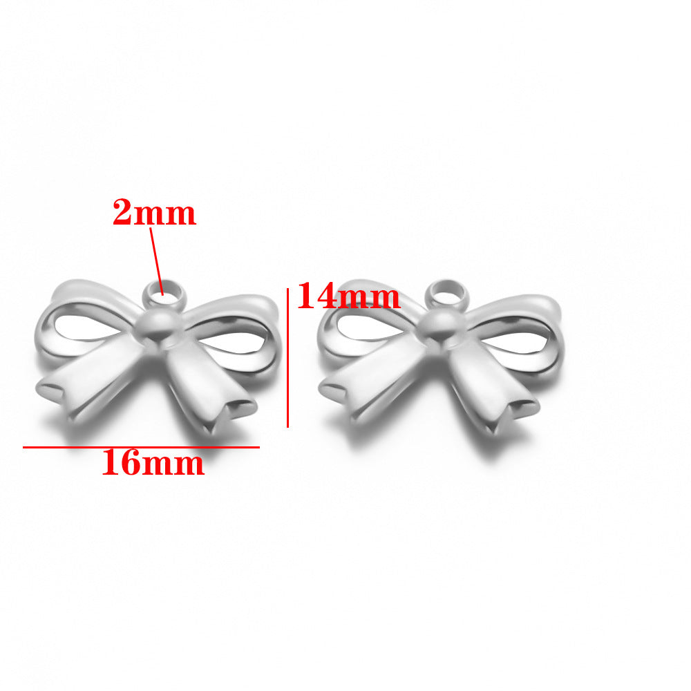 Stainless steel butterfly pendant DIY handmade accessories pendant bracelet necklace pendant pendant collarbone chain pendant accessories