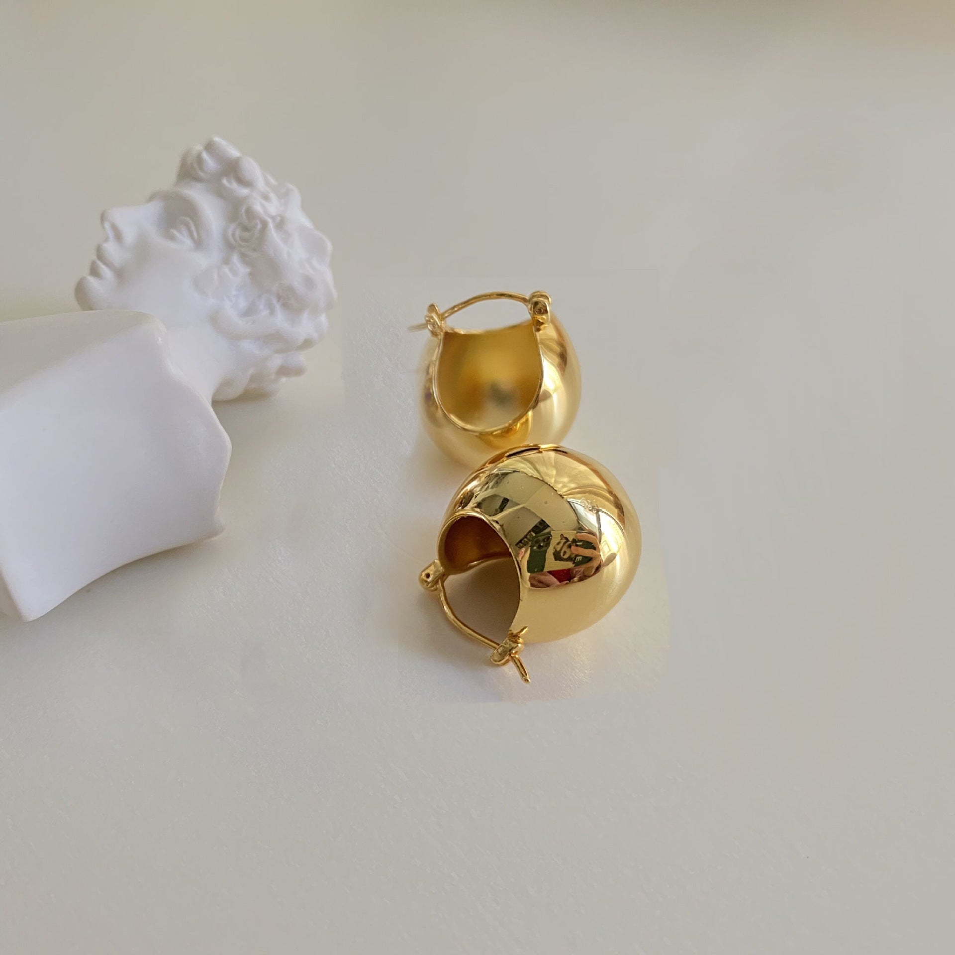 Sterling Silver Metal Earrings - Premium Minimalist Luxury Studs