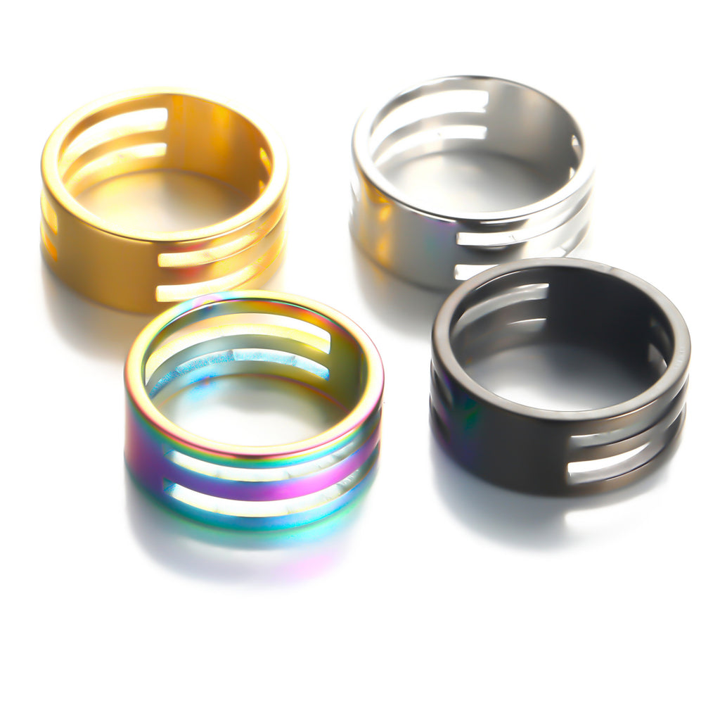 Stainless steel handmade ring ring empty holder open ring closed single ring opener DIY jewelry tools ring ring accessories