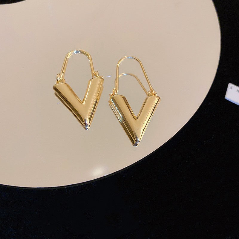 Sterling Silver Metal Earrings - Premium Minimalist Luxury Studs