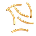 Stainless steel long pipe elbow jewelry accessories DIY bracelet accessories vacuum electroplating gold jewelry hollow pipe sleeve