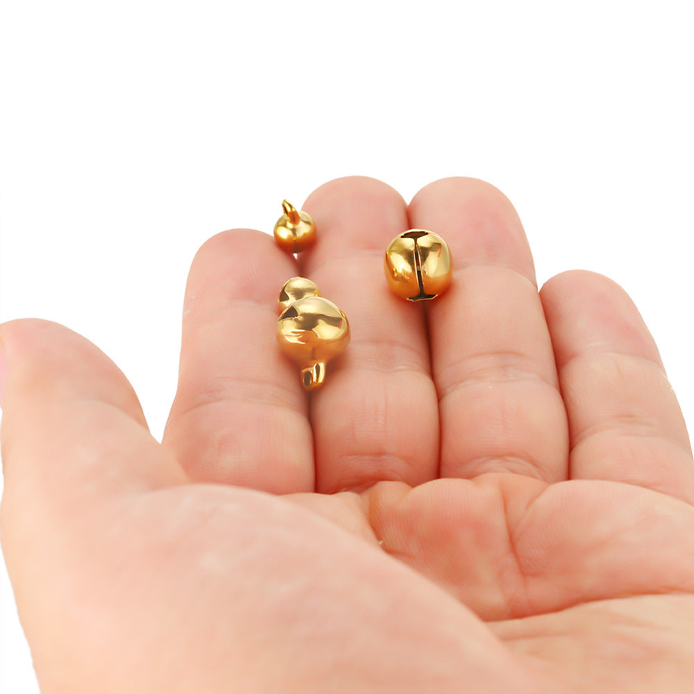 Stainless steel hollow bell pendant pendant DIY jewelry accessories pendant small pendant pendant accessories