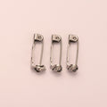 Stainless steel pin perforated brooch DIY accessories with lock head round hole brooch jewelry clothing anti-puncture hand safety needle
