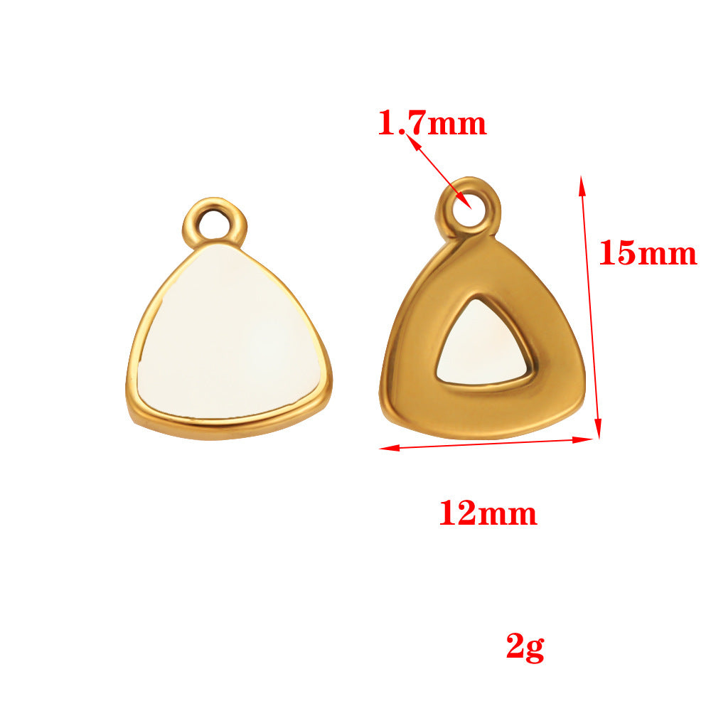 Stainless steel natural stone pendant DIY jewelry accessories pendant bracelet necklace handmade accessories pendant pendant accessories
