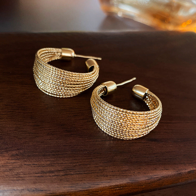 Sterling Silver Metal Earrings - Premium Minimalist Luxury Studs