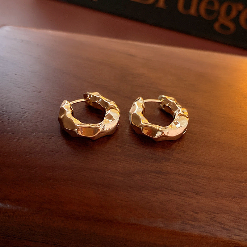 Sterling Silver Metal Earrings - Premium Minimalist Luxury Studs