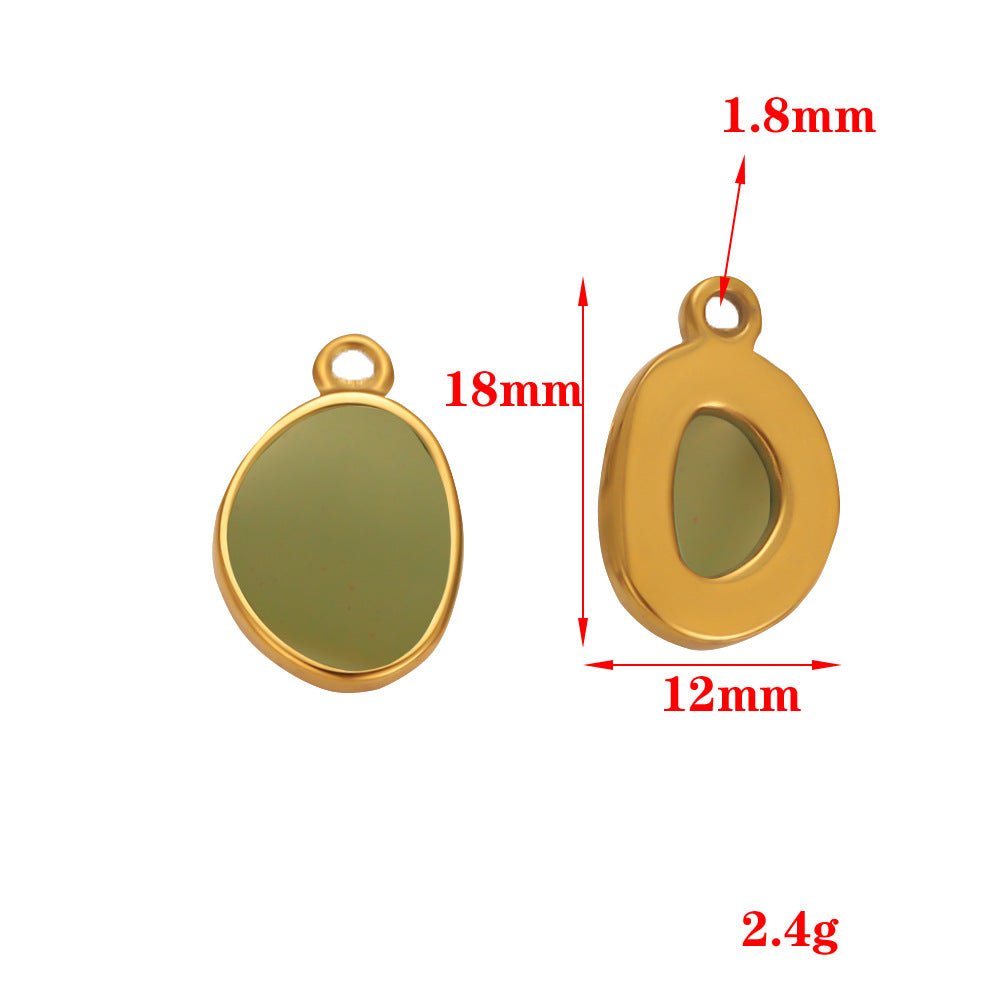 Stainless steel vacuum plated pendant DIY jewelry accessories necklace pendant pendant pendant accessories necklace handmade material pendant