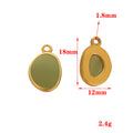 Stainless steel vacuum plated pendant DIY jewelry accessories necklace pendant pendant pendant accessories necklace handmade material pendant
