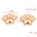 Stainless steel oil drop lotus bead accessories bead pendant DIY chain bracelet accessories material jewelry pendant
