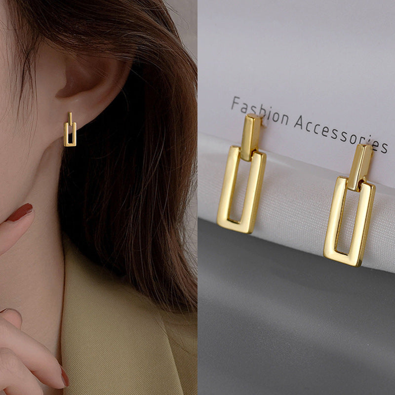 Sterling Silver Metal Earrings - Premium Minimalist Luxury Studs