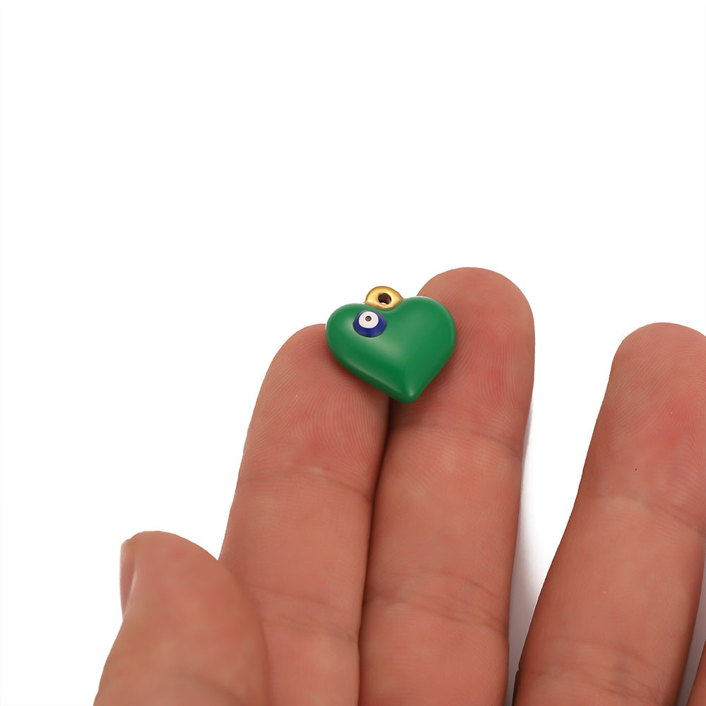 Vacuum plated pendant devil's eye fashion simple love pendant pendant pendant DIY jewelry accessories necklace pendant