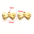 Stainless steel European and American series bow pendant DIY jewelry accessories pendant bracelet necklace handmade pendant pendant