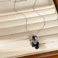 Stone Flower Grape Necklace Casual Temperament Fashion Personality Versatile Sweater Chain High Sense Light Luxury Necklace Wholesale