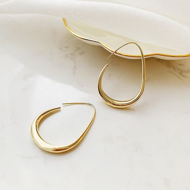 Sterling Silver Metal Earrings - Premium Minimalist Luxury Studs