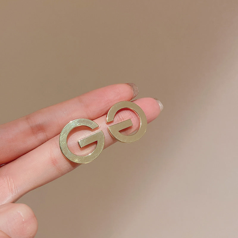 Sterling Silver Metal Earrings - Premium Minimalist Luxury Studs