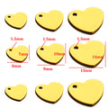 Stainless steel love single hole pendant DIY jewelry accessories connecting piece small pendant tail piece handmade jewelry accessories