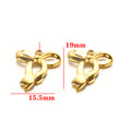 Titanium steel various bow pendants DIY jewelry accessories handmade necklaces bracelets pendants accessories pendants