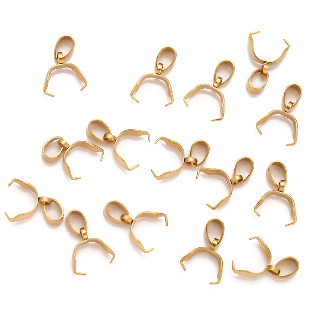 Stainless steel vacuum melon seed buckle pendant necklace bracelet DIY jewelry accessories melon seed buckle pendant
